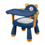 Feeding Chair - Toddler Dining Chair with Tray, Household Small Stools, Multifunctional Lightweight Game Stool with Music for Camping Lawn Beach Travel - Image 15