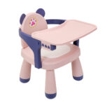 Feeding Chair - Toddler Dining Chair with Tray, Household Small Stools, Multifunctional Lightweight Game Stool with Music for Camping Lawn Beach Travel - Image 5