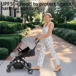 Lightweight Baby Stroller, Travel Pram, Compact One-Hand Foldable Pushchair, Buggy with 5-Point Harness, for Airplane - Image 8